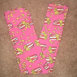 Kids Lularoe pink popcorn L/XL leggings
